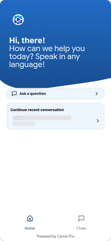 The Cemix AI advisor on a phone
