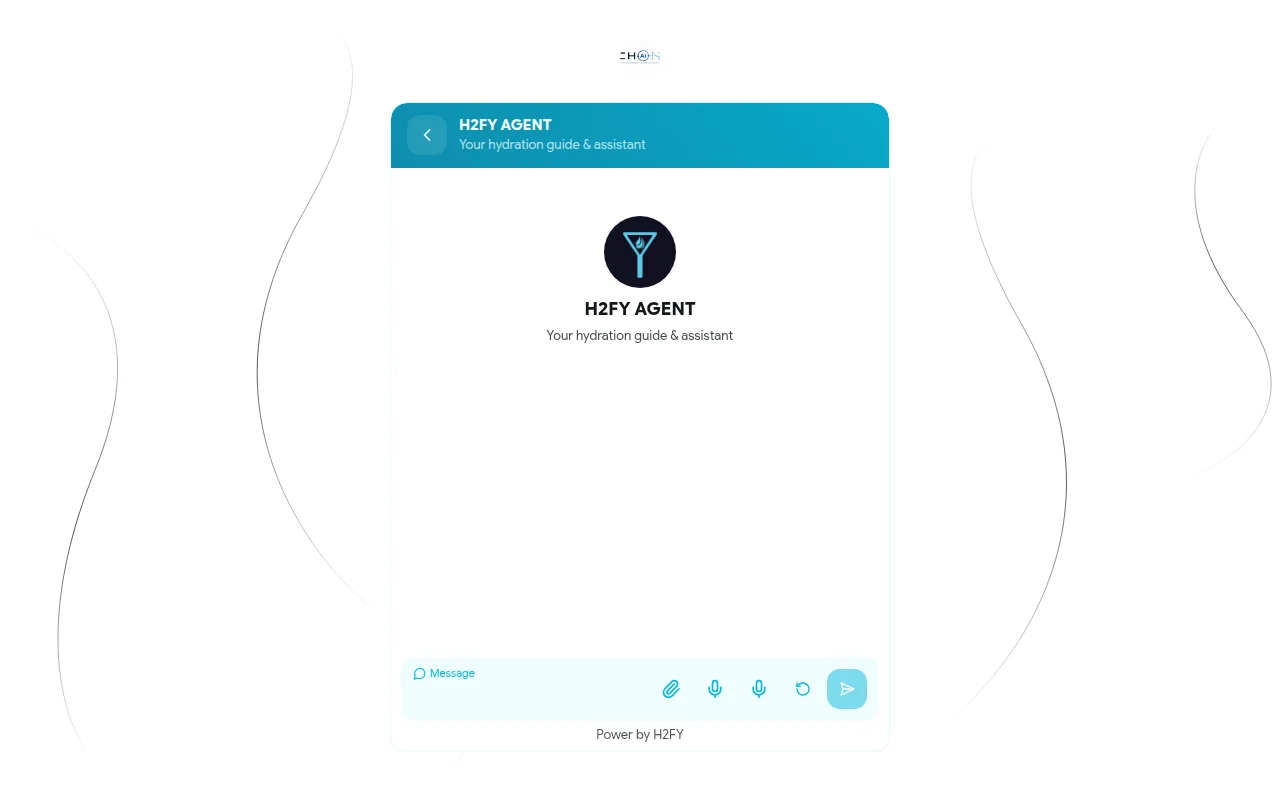 The H2FY customer agent open in the browser
